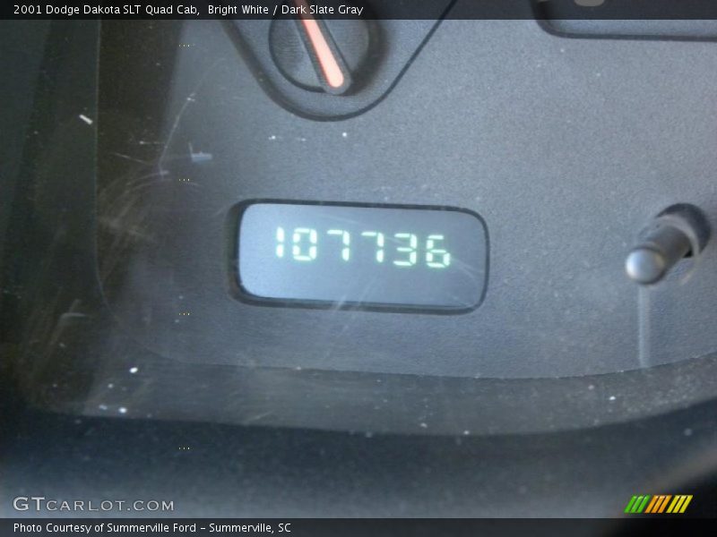 Bright White / Dark Slate Gray 2001 Dodge Dakota SLT Quad Cab