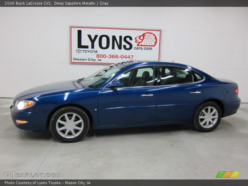 Deep Sapphire Metallic / Gray 2006 Buick LaCrosse CXS