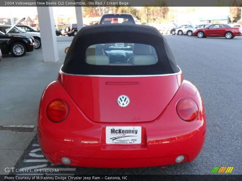 Uni Red / Cream Beige 2004 Volkswagen New Beetle GLS Convertible