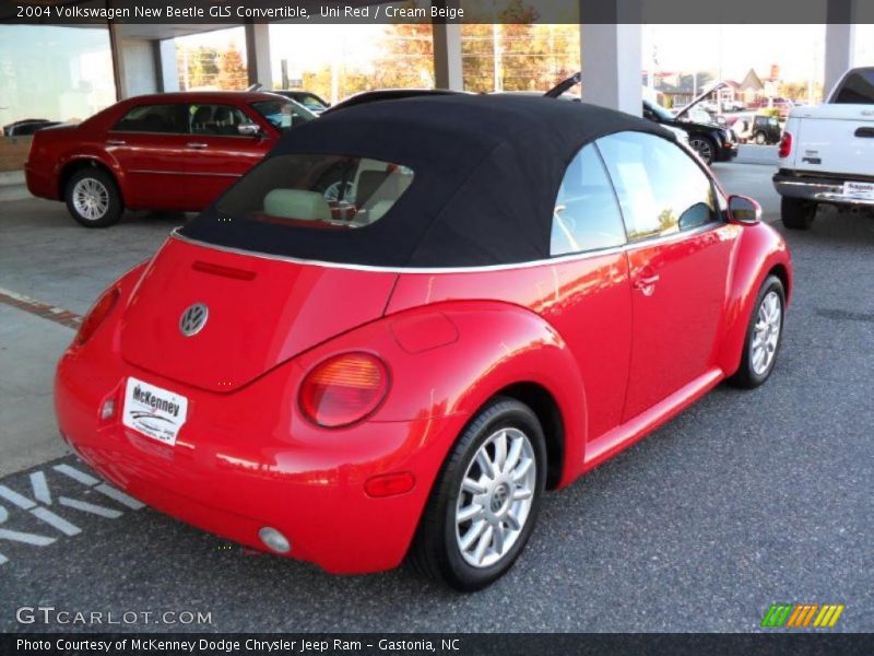 Uni Red / Cream Beige 2004 Volkswagen New Beetle GLS Convertible