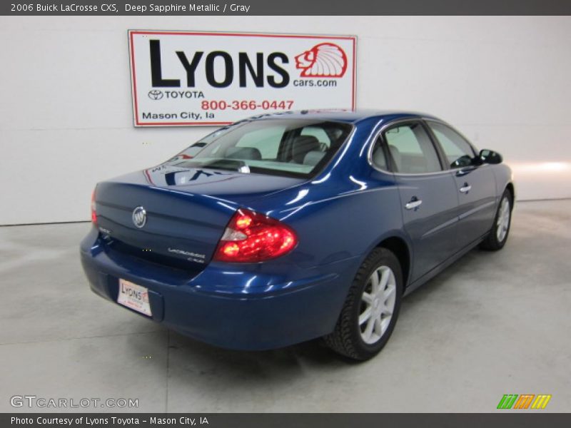 Deep Sapphire Metallic / Gray 2006 Buick LaCrosse CXS