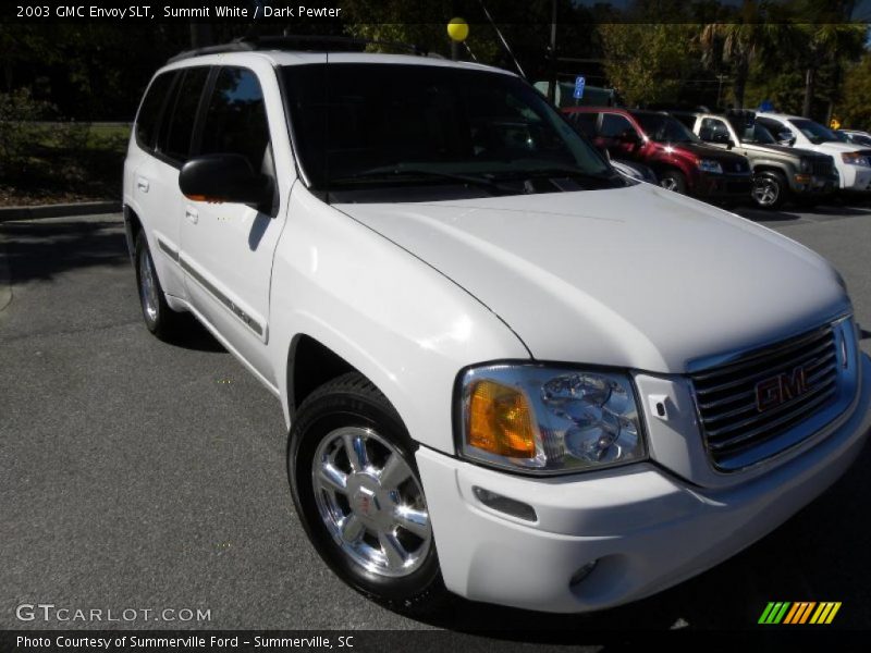 Summit White / Dark Pewter 2003 GMC Envoy SLT