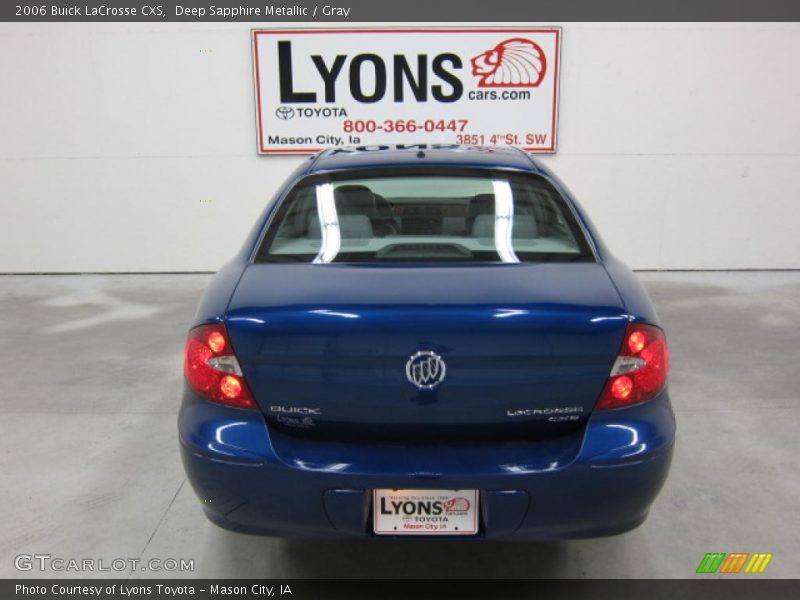 Deep Sapphire Metallic / Gray 2006 Buick LaCrosse CXS