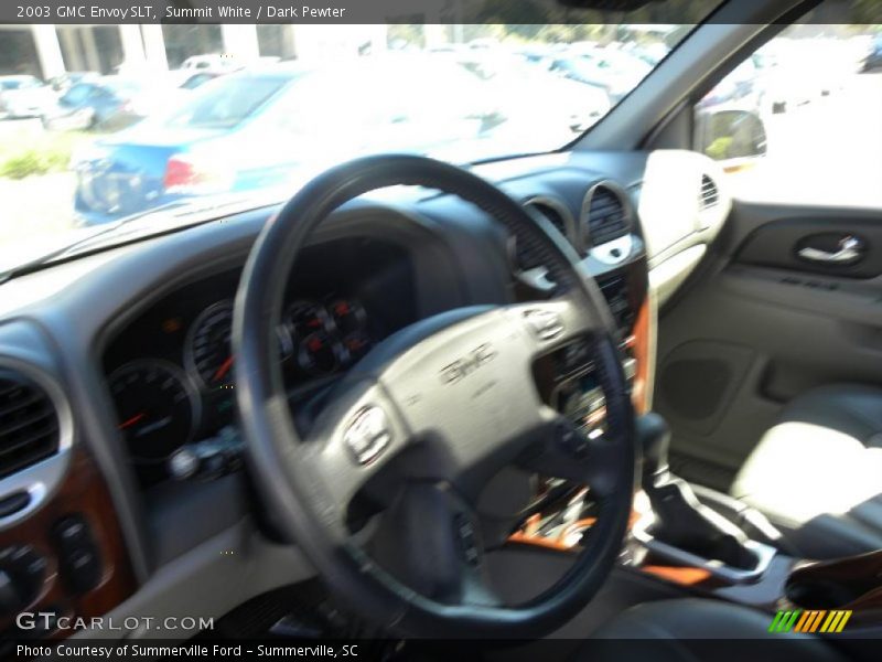 Summit White / Dark Pewter 2003 GMC Envoy SLT