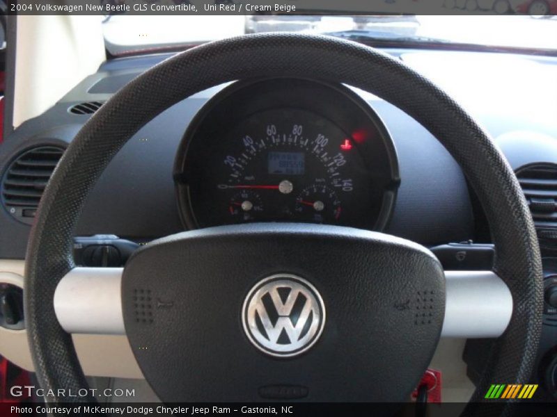 Uni Red / Cream Beige 2004 Volkswagen New Beetle GLS Convertible