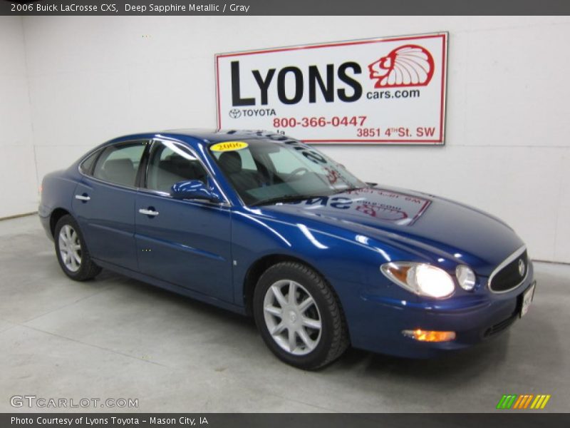 Deep Sapphire Metallic / Gray 2006 Buick LaCrosse CXS