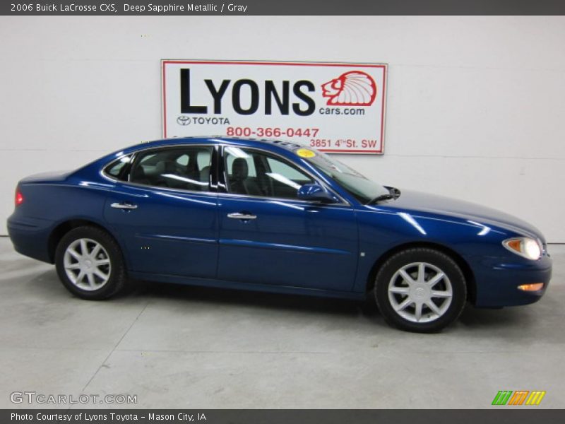 Deep Sapphire Metallic / Gray 2006 Buick LaCrosse CXS