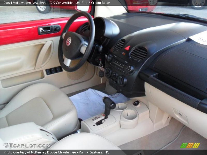 Uni Red / Cream Beige 2004 Volkswagen New Beetle GLS Convertible