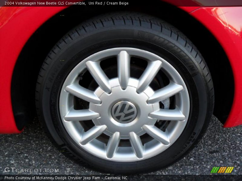 Uni Red / Cream Beige 2004 Volkswagen New Beetle GLS Convertible