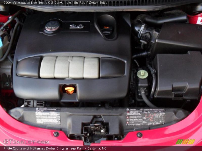 Uni Red / Cream Beige 2004 Volkswagen New Beetle GLS Convertible