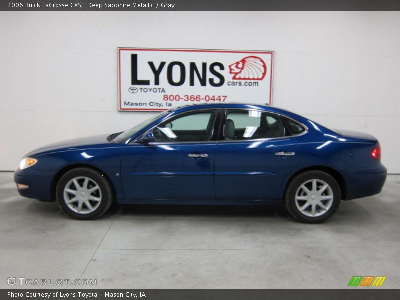 Deep Sapphire Metallic / Gray 2006 Buick LaCrosse CXS
