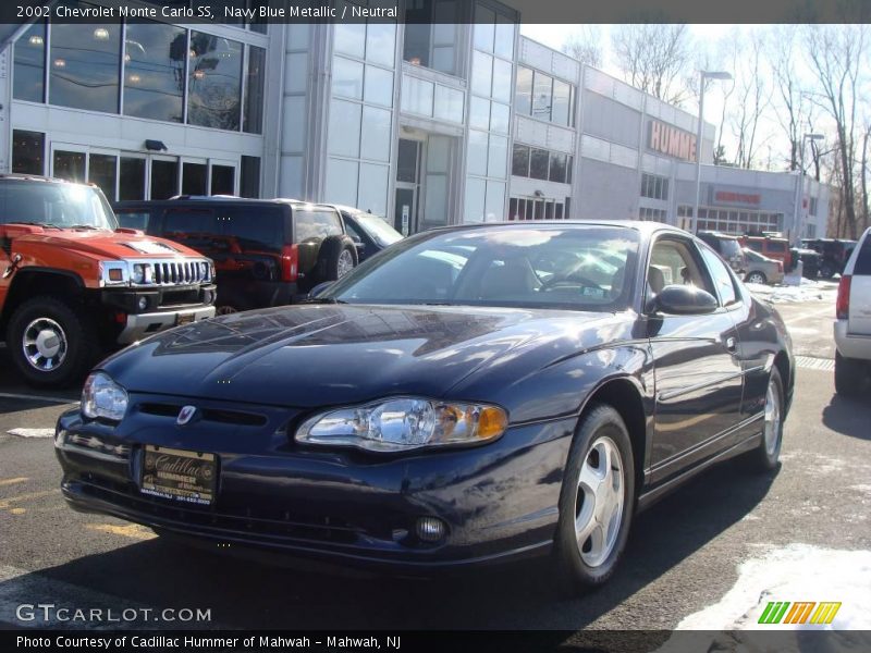 Navy Blue Metallic / Neutral 2002 Chevrolet Monte Carlo SS