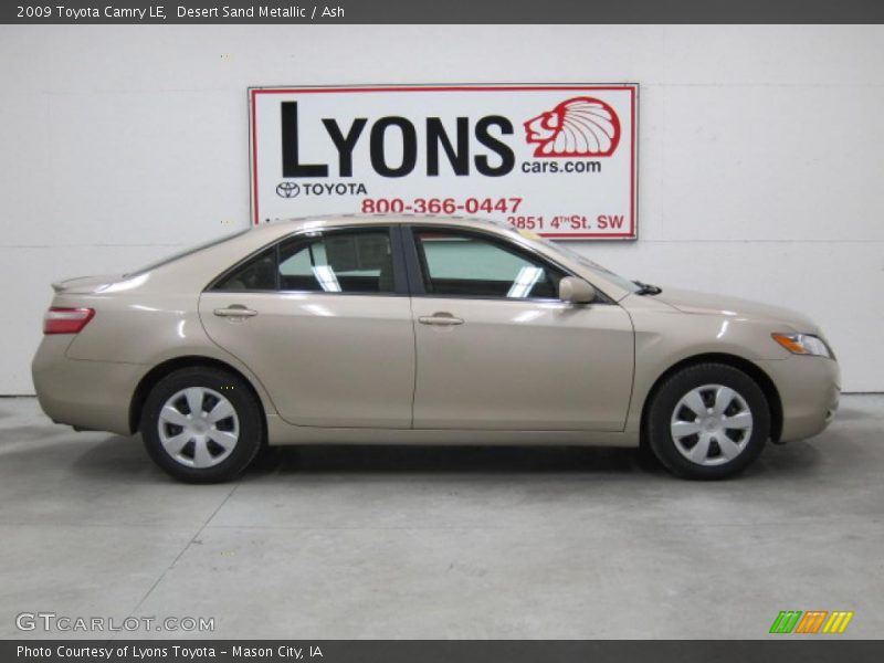 Desert Sand Metallic / Ash 2009 Toyota Camry LE