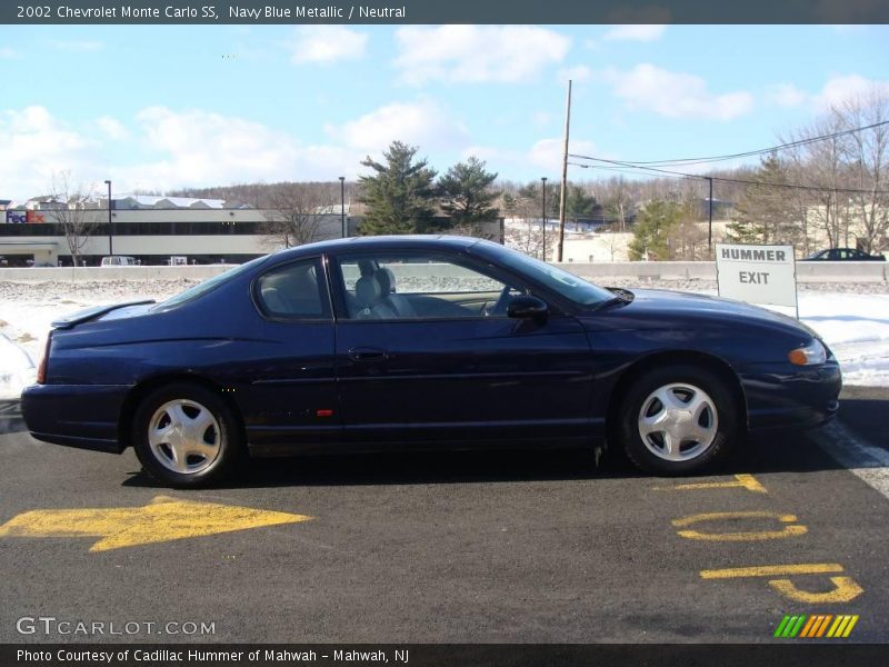 Navy Blue Metallic / Neutral 2002 Chevrolet Monte Carlo SS