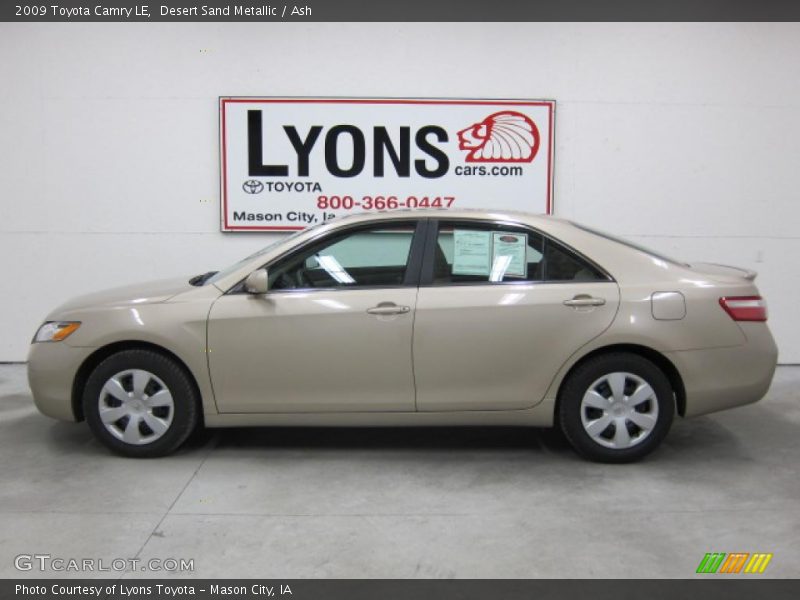 Desert Sand Metallic / Ash 2009 Toyota Camry LE