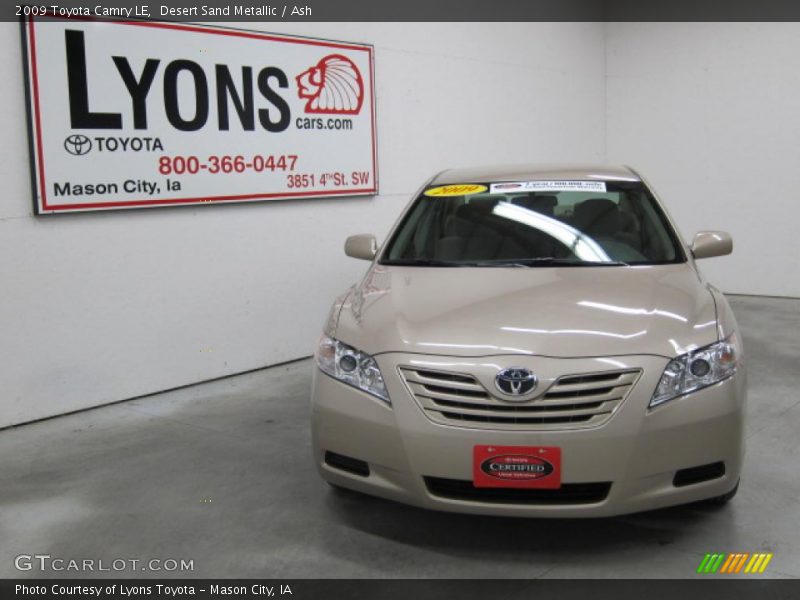 Desert Sand Metallic / Ash 2009 Toyota Camry LE