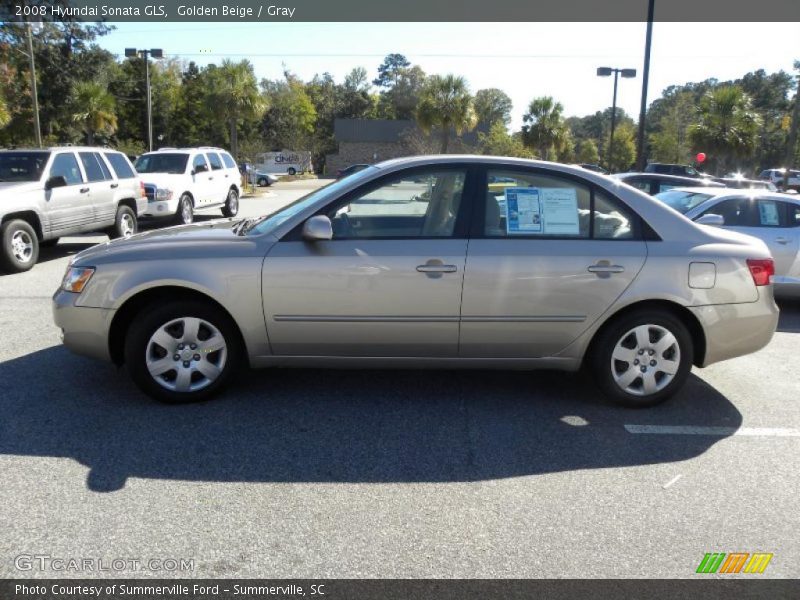 Golden Beige / Gray 2008 Hyundai Sonata GLS