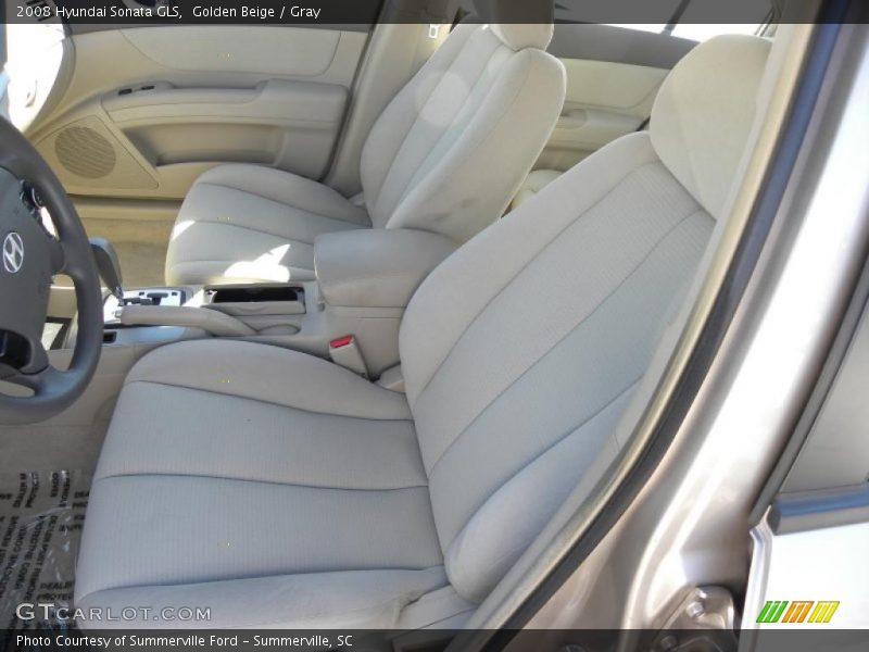 Golden Beige / Gray 2008 Hyundai Sonata GLS