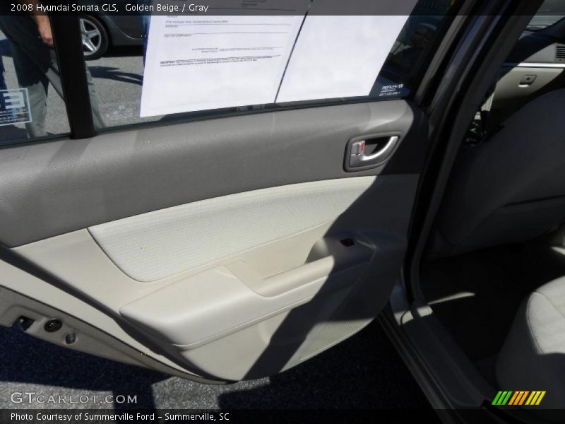 Golden Beige / Gray 2008 Hyundai Sonata GLS