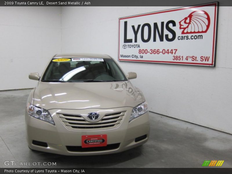 Desert Sand Metallic / Ash 2009 Toyota Camry LE