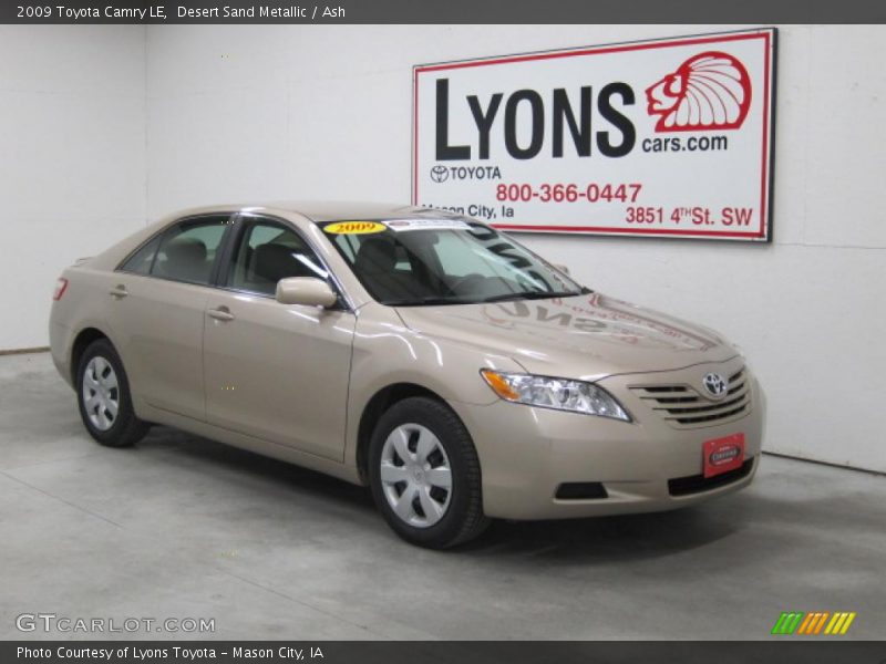 Desert Sand Metallic / Ash 2009 Toyota Camry LE