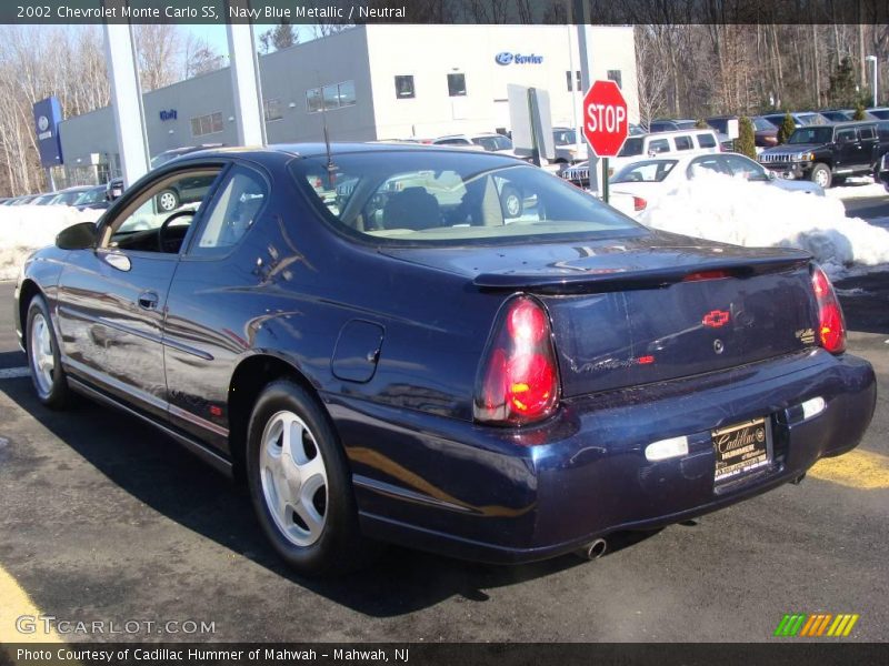 Navy Blue Metallic / Neutral 2002 Chevrolet Monte Carlo SS