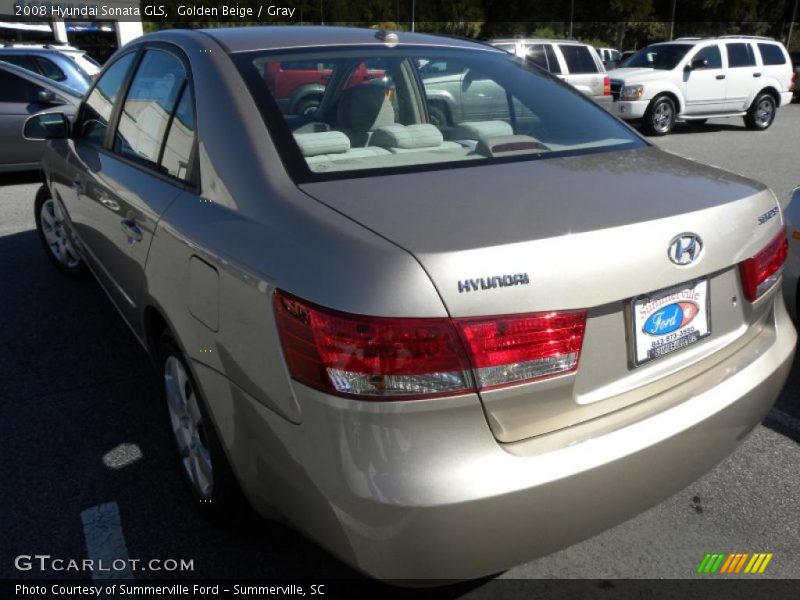 Golden Beige / Gray 2008 Hyundai Sonata GLS