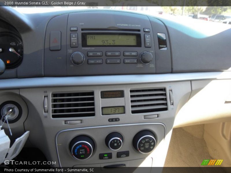 Golden Beige / Gray 2008 Hyundai Sonata GLS