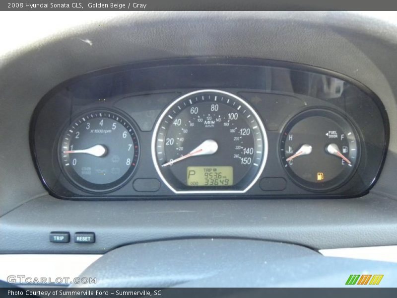 Golden Beige / Gray 2008 Hyundai Sonata GLS