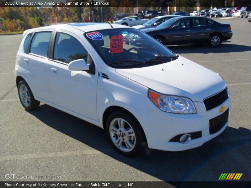 Summit White / Charcoal 2010 Chevrolet Aveo Aveo5 LT
