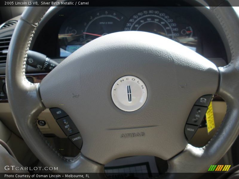 Silver Birch Metallic / Camel 2005 Lincoln LS V8