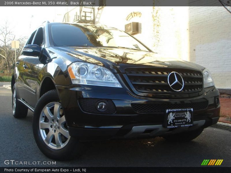 Black / Black 2006 Mercedes-Benz ML 350 4Matic
