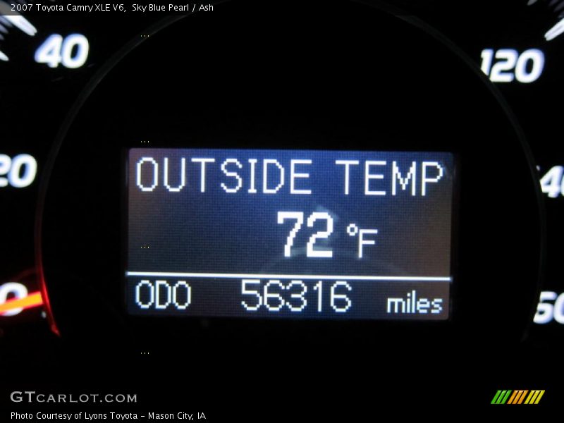 Sky Blue Pearl / Ash 2007 Toyota Camry XLE V6