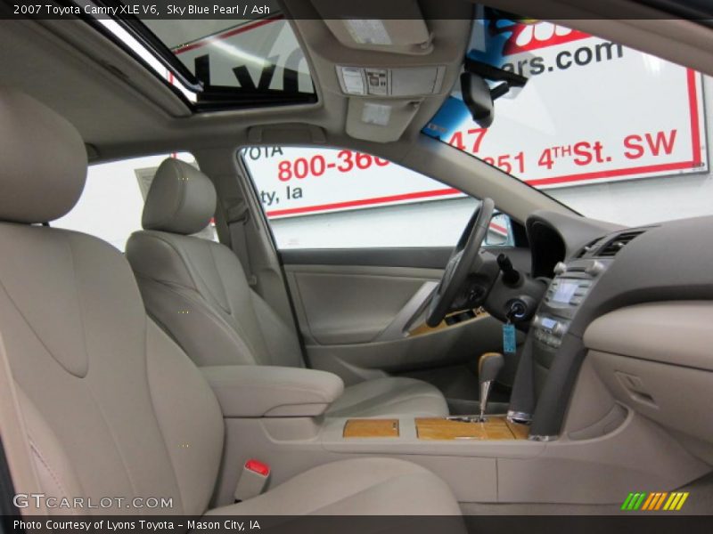 Sky Blue Pearl / Ash 2007 Toyota Camry XLE V6