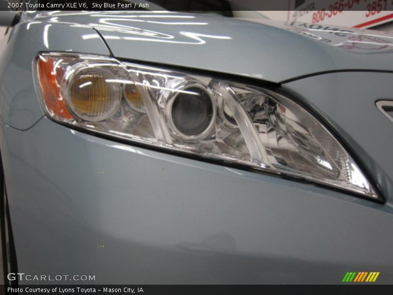 Sky Blue Pearl / Ash 2007 Toyota Camry XLE V6