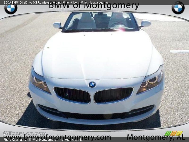 Alpine White / Ivory White Nappa Leather 2009 BMW Z4 sDrive30i Roadster