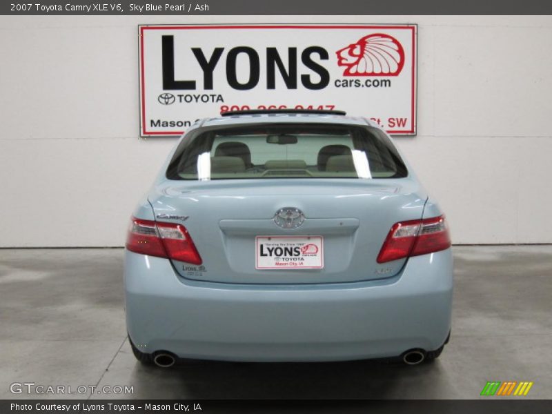 Sky Blue Pearl / Ash 2007 Toyota Camry XLE V6