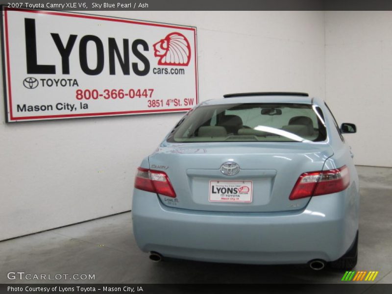 Sky Blue Pearl / Ash 2007 Toyota Camry XLE V6