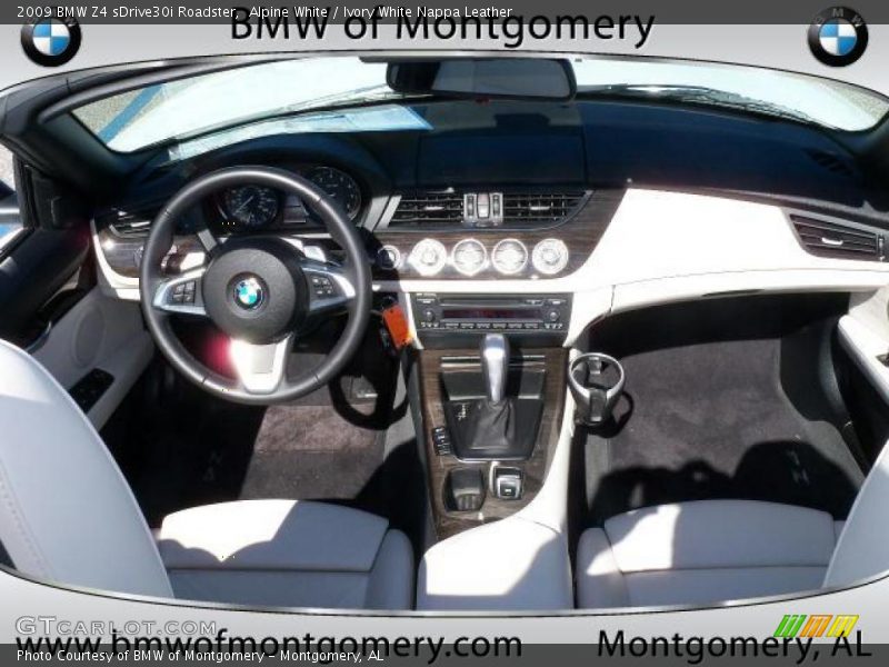 Alpine White / Ivory White Nappa Leather 2009 BMW Z4 sDrive30i Roadster