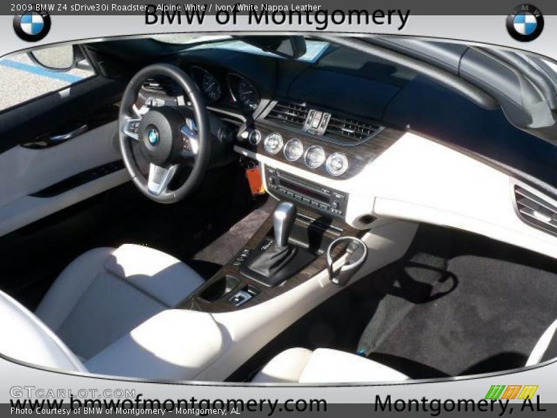 Alpine White / Ivory White Nappa Leather 2009 BMW Z4 sDrive30i Roadster