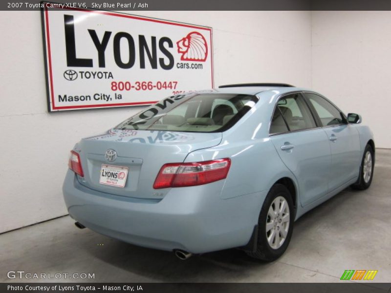 Sky Blue Pearl / Ash 2007 Toyota Camry XLE V6