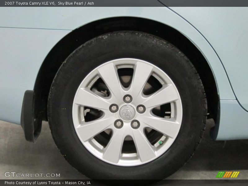 Sky Blue Pearl / Ash 2007 Toyota Camry XLE V6