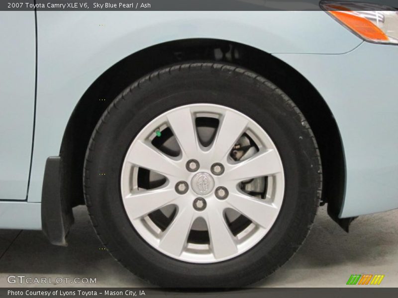 Sky Blue Pearl / Ash 2007 Toyota Camry XLE V6
