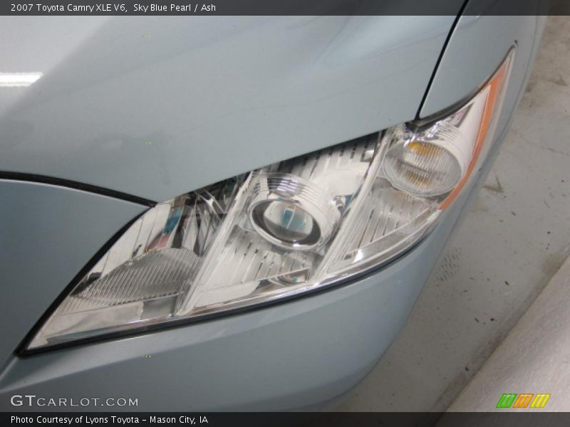 Sky Blue Pearl / Ash 2007 Toyota Camry XLE V6