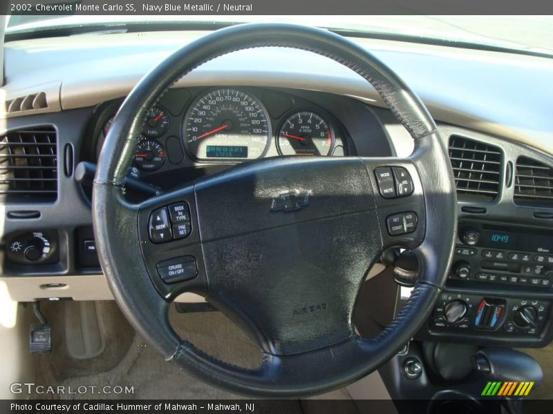Navy Blue Metallic / Neutral 2002 Chevrolet Monte Carlo SS
