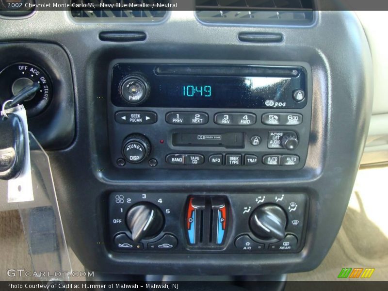 Navy Blue Metallic / Neutral 2002 Chevrolet Monte Carlo SS