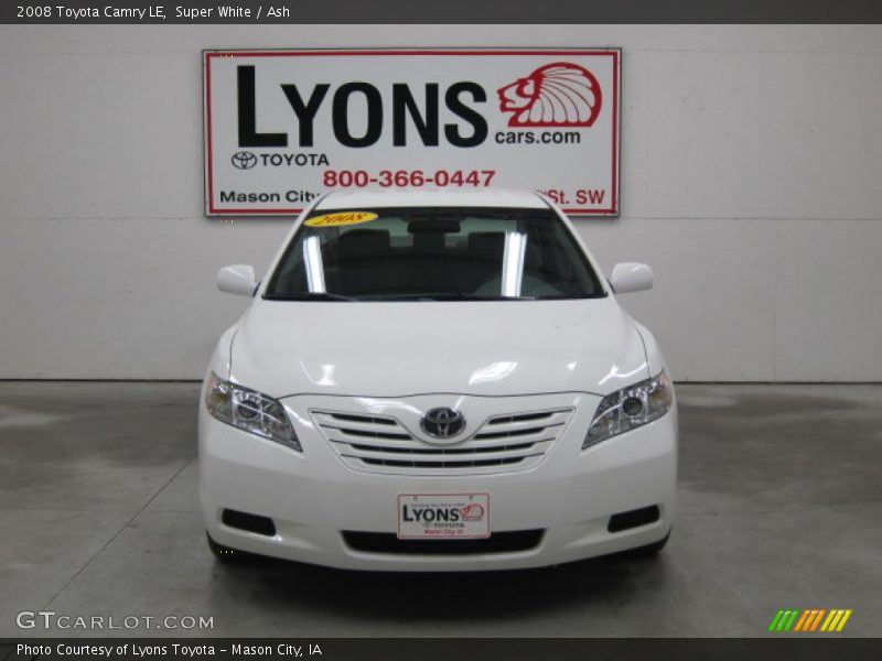 Super White / Ash 2008 Toyota Camry LE