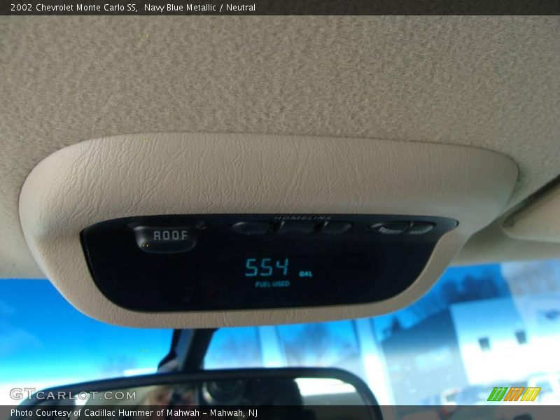 Navy Blue Metallic / Neutral 2002 Chevrolet Monte Carlo SS