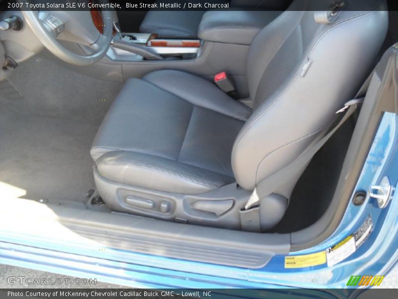 Blue Streak Metallic / Dark Charcoal 2007 Toyota Solara SLE V6 Convertible