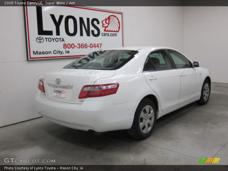 Super White / Ash 2008 Toyota Camry LE